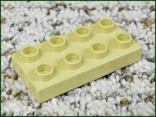 Lego® Duplo® Podložka/Destička 2x4 Béžová (Lego® Duplo®)
