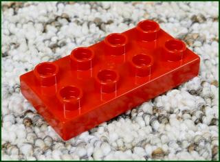 Lego® Duplo® Podložka/Destička 2x4 Červená (Lego® Duplo®)