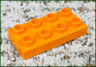 Lego® Duplo® Podložka/Destička 2x4 Oranžová (Lego® Duplo®)