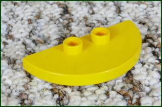 Lego® Duplo® Podložka/Destička 2x4 Půlkruh (2 Piny) Nízká Žlutá (Lego® Duplo®)