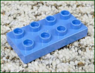 Lego® Duplo® Podložka/Destička 2x4 Světle Modrá (Lego® Duplo®)