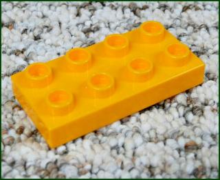 Lego® Duplo® Podložka/Destička 2x4 Světle Oranžová (Lego® Duplo®)