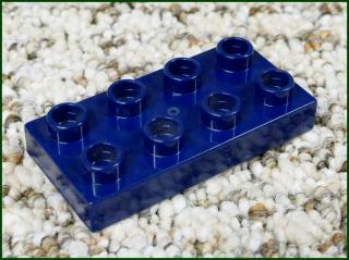 Lego® Duplo® Podložka/Destička 2x4 Tmavě Modrá (Lego® Duplo®)