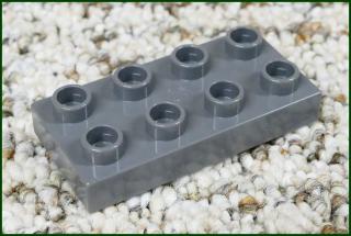 Lego® Duplo® Podložka/Destička 2x4 Tmavě Šedá (Lego® Duplo®)