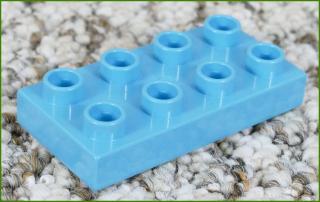 Lego® Duplo® Podložka/Destička 2x4 Tyrkysová (Lego® Duplo®)