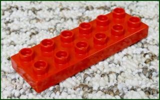 Lego® Duplo® Podložka/Destička 2x6 Červená (Lego® Duplo®)