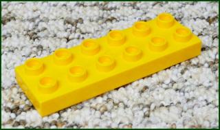 Lego® Duplo® Podložka/Destička 2x6 Světle Oranžová (Lego® Duplo®)