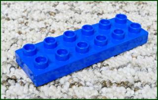 Lego® Duplo® Podložka/Destička 2x6 Tmavě Modrá (Lego® Duplo®)