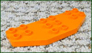 Lego® Duplo® Podložka/Destička 3x8 Křídlo Oranžové (Lego® Duplo®)