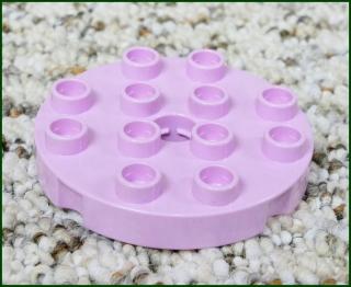 Lego® Duplo® Podložka/Destička 4x4 Kruh Růžová (Lego® Duplo®)