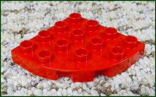 Lego® Duplo® Podložka/Destička 4x4 Kulatá Červená (Lego® Duplo®)