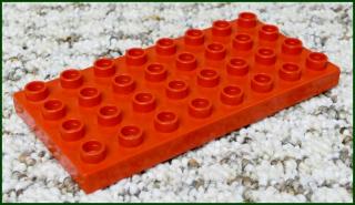 Lego® Duplo® Podložka/Destička 4x8 Červená (Lego® Duplo®)