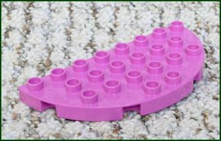 Lego® Duplo® Podložka/Destička 4x8 Půlkulatá Růžová (Lego® Duplo®)