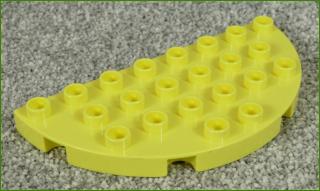 Lego® Duplo® Podložka/Destička 4x8 Půlkulatá Světlounce Žlutá (Lego® Duplo®)