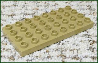 Lego® Duplo® Podložka/Destička 4x8 Tmavě Béžová (Lego® Duplo®)
