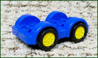 Lego® Duplo® Podvozek Autíčka 4x6 Modrý - Žlutá Kola (Lego® Duplo®)