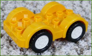 Lego® Duplo® Podvozek Autíčka 4x6 Oranžový - Bílá Kola (Lego® Duplo®)