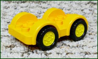 Lego® Duplo® Podvozek Autíčka 4x6 Oranžový - Žlutá Kola (Lego® Duplo®)