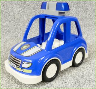 Lego® Duplo® Policejní Auto Modré s Bílým Podvozkem (POL1CE) (Lego® Duplo®)