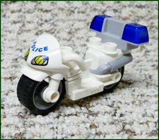 Lego® Duplo® Policejní Motorka Bílá s Majáčkem (Lego® Duplo®)