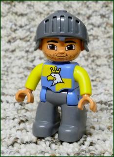 Lego® Duplo® Rytíř s Helmou Modrý - Novější Typ (Lego® Duplo®)