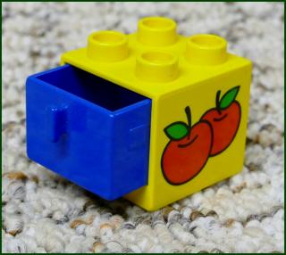 Lego® Duplo® Skříňka Malá Žlutá/Modrý Šuplík (Lego® Duplo®)