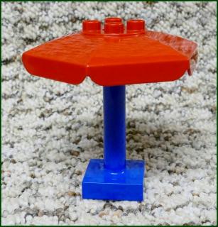 Lego® Duplo® Slunečník Velký Červený - Modrý Podstavec (Lego® Duplo®)