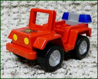 Lego® Duplo® Terénní Hasičský Jeep s Majáčkem (Lego® Duplo®)