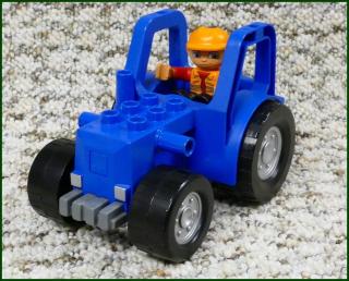 Lego® Duplo® Traktor Velký Modrý s Figurkou (Lego® Duplo®)