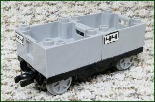 Lego® Duplo® Vagon - Nízké Kontejnery - Šedé (Lego® Duplo®)