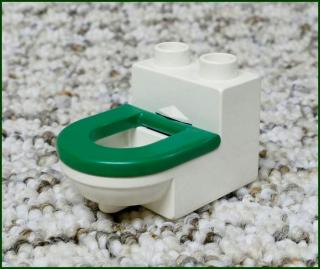 Lego® Duplo® Záchod Bílý (Zelené Prkénko) (Lego® Duplo®)