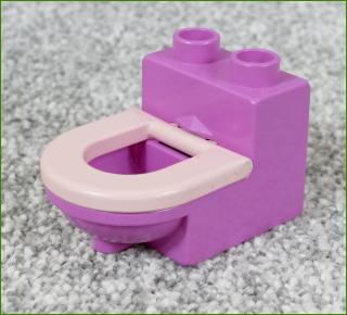 Lego® Duplo® Záchod Růžový (Růžové Prkénko) (Lego® Duplo®)