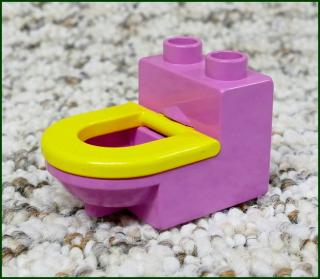 Lego® Duplo® Záchod Růžový (Žluté Prkénko) (Lego® Duplo®)