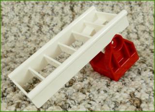 Lego® Duplo® Žebřík Bílý s Červeným Podstavcem - Novější Typ (Lego® Duplo®)