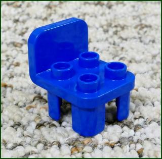 Lego® Duplo® Židlička Modrá (Zaoblené Opěradlo) (Lego® Duplo®)