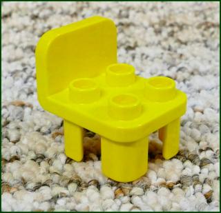 Lego® Duplo® Židlička Žlutá (Zaoblené Opěradlo) (Lego® Duplo®)