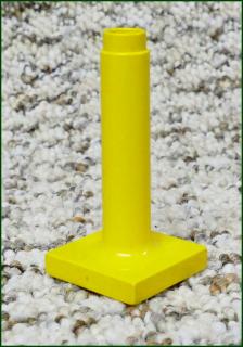 Lego® Duplo® Žlutý Vysoký Podstavec pro Lampičky, Slunečníky, Značky, Kostky 1x2x2 (Lego® Duplo®)
