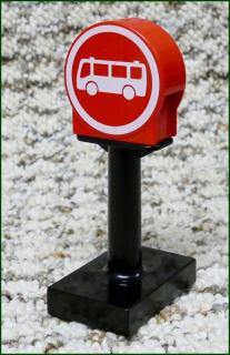 Lego® Duplo® Značka Červená Kulatá - Autobusová Zastávka (Lego® Duplo®)