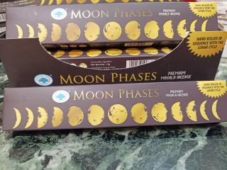 Měsíční fáze - vonné tyčinky pro Meditaci  Očistu  Ochranu (vonné tyčinky Moon phases, 15gr)