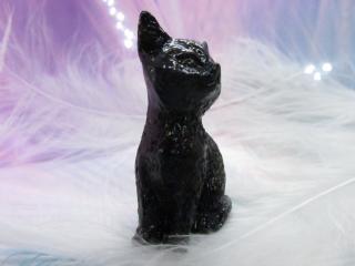 Orgonitová Kočička se šungitem - kočičí ochránce domova (orgonit, kočka, šungitový pudr)