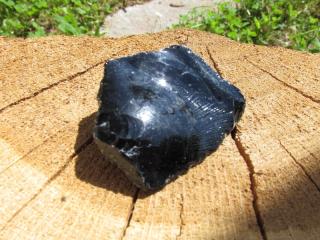 Surový Obsidián černý, 28gr (obsidián surový)