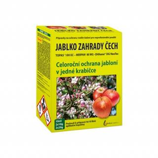 Fungicid JABLKO ZAHRADY ČECH 2x20g+2x10g+10ml