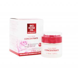 Biofresh Bio Rose Oil Reparativní CICA krémový anti age koncentrát proti vráskám na citlivou a suchou pokožku 50 ml