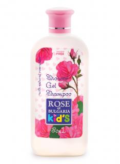 BioFresh dětský sprchový gel a šampon 2v1 s růžovou vodou 200 ml (Sprchový gel a šampon v jednom speciálně navrhnut pro jemnou dětskou pokožku.)
