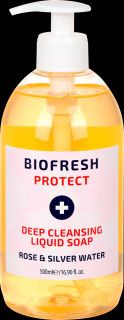 Biofresh Protect 5 x 500 ml Antibakteriální dezinfekční tekuté mýdlo se stříbrem a růžovou vodou