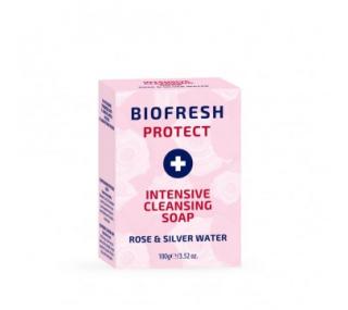 Biofresh Protect Antibakteriální dezinfekční tuhé mýdlo s růžovou vodou a stříbrem 100 gr