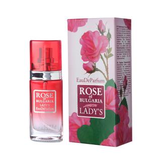 BioFresh Rose of Bulgaria dámský parfém s růžovou vodou 50 ml (Oblíbená vůně růží - eau de parfum bez parabenů. Balení 50 ml.)
