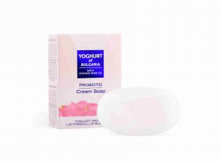 Biofresh Yoghurt of Bulgaria Probiotické krémové mýdlo s jogurtovým proteinem a růžovým olejem 100 gr