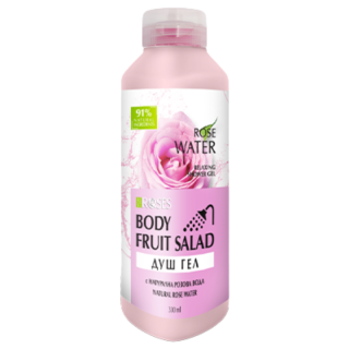 Real Juice Sprchový gel s růžovou vodou 330 ml (Delikátní sprchový gel kombinující jemné vůně růže a kokosu. Tohle musíte zkusit!)
