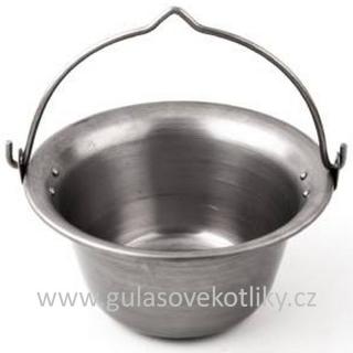 Kotlík na guláš natur ocel 10 litrů (Gulášový kotlík přírodní železný 10 l )